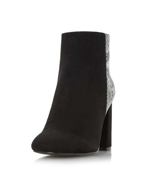 **Head Over Heels by Dune 'Odessa' Black Ankle Boots